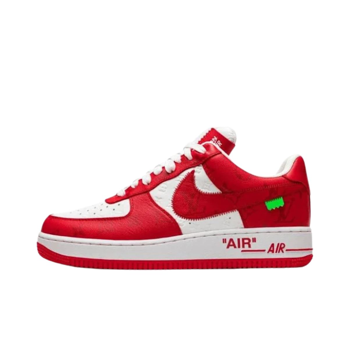Louis Vuitton Nike Air Force 1 Low By Virgil Abloh White Comet Red