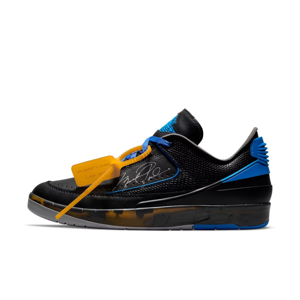Off-White x Air Jordan 2 Retro Low SP 'Black Varsity Royal'