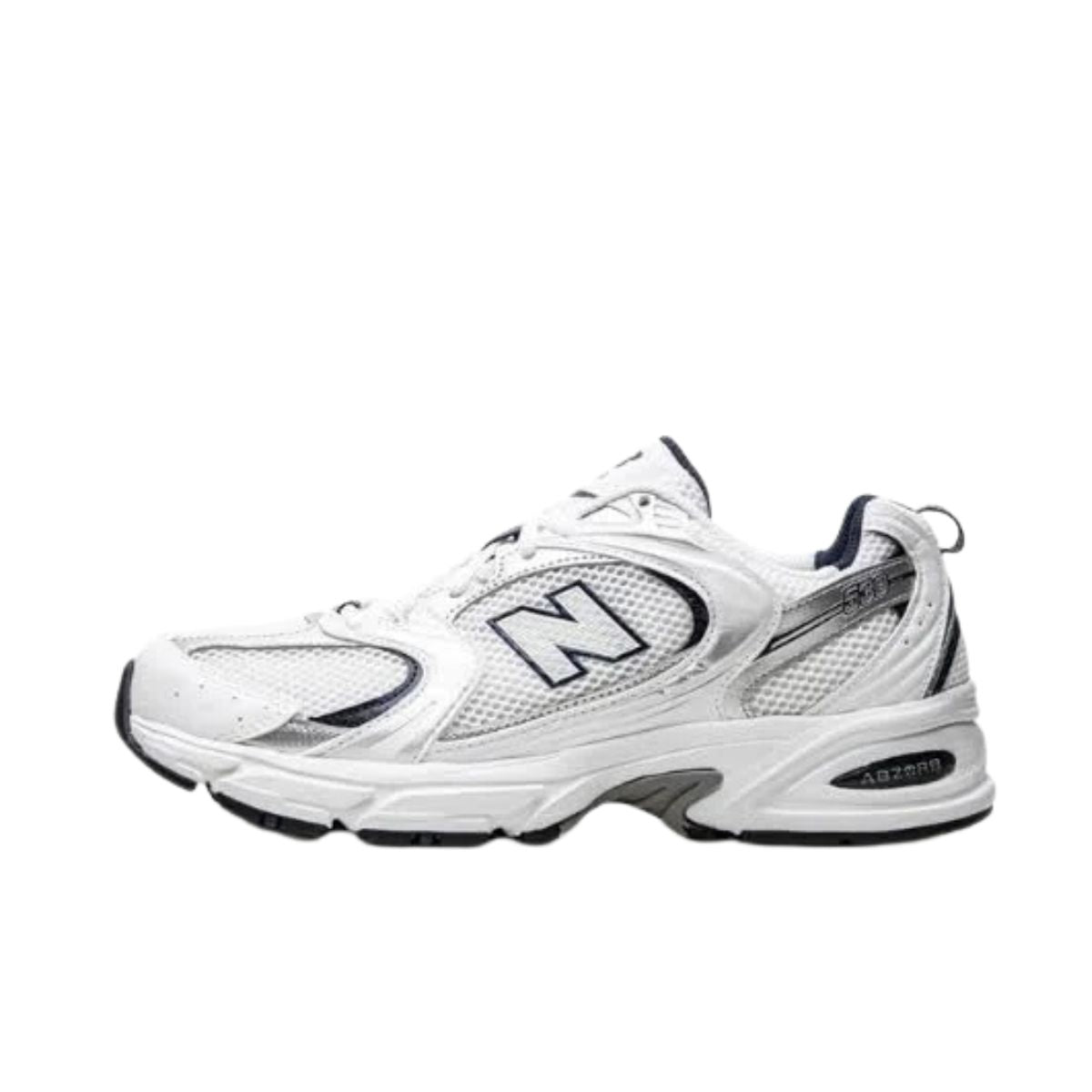 New Balance 530 White Silver Navy