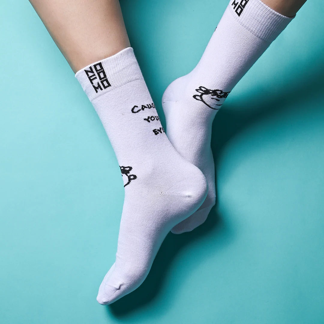 CAUGHT YOUR EYE DESIGN SOCKS
