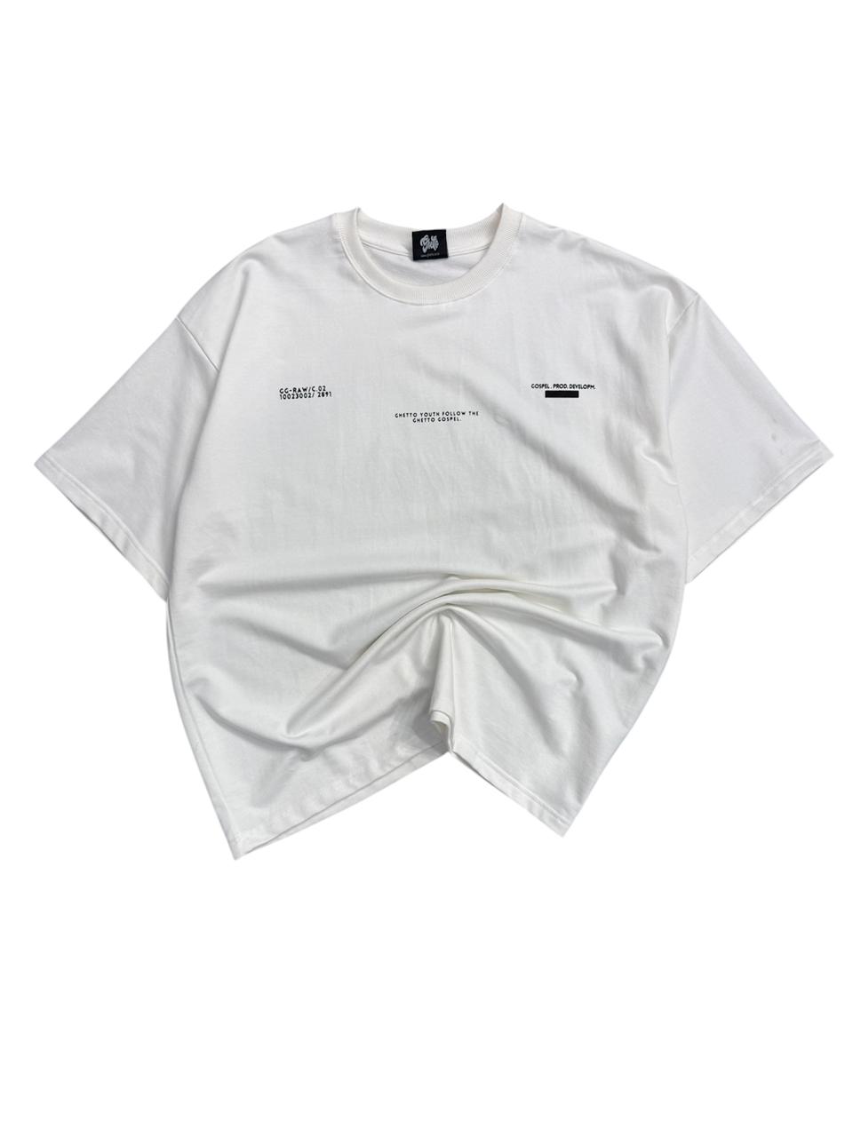 UNISEX PRINTED WHITE TEE