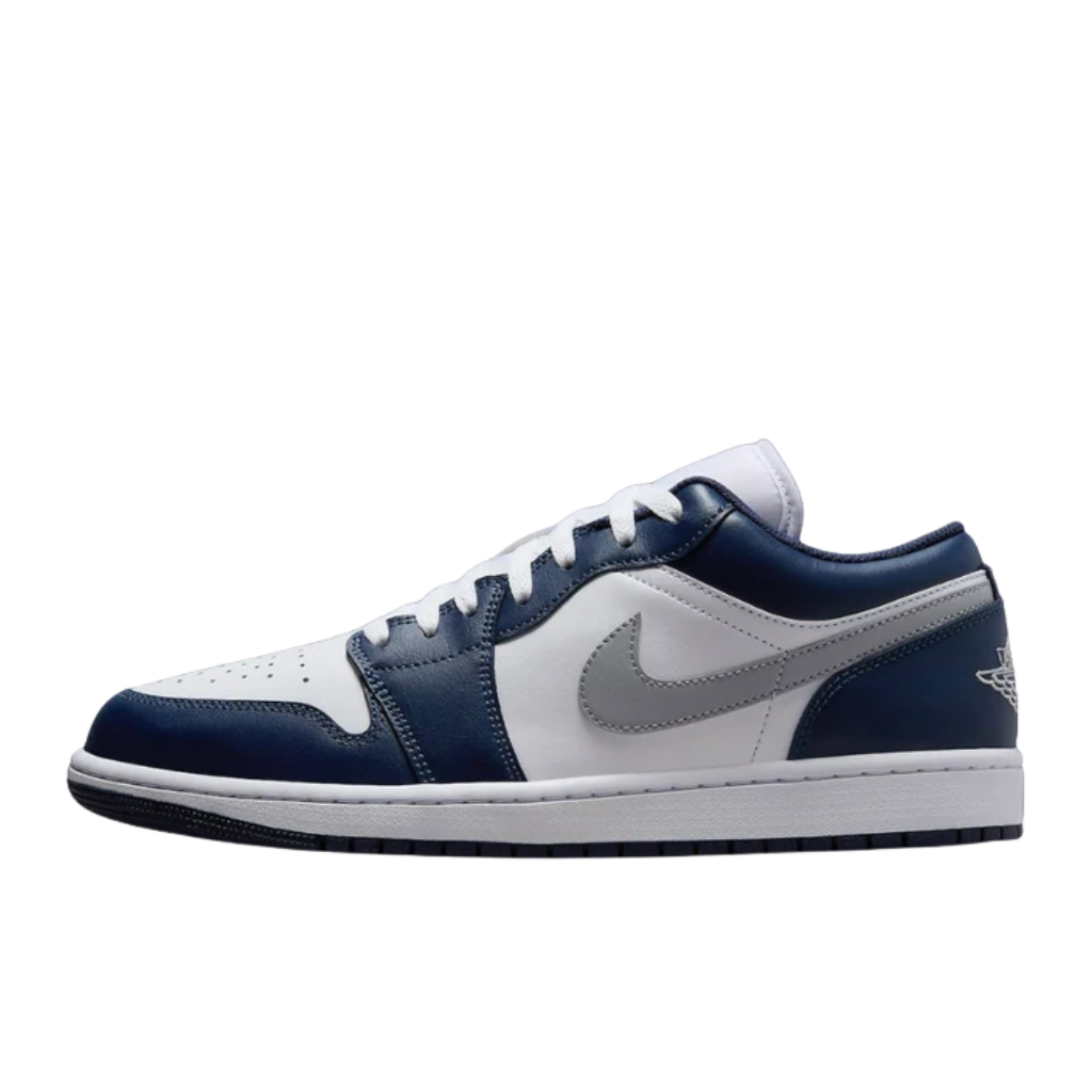 Jordan 1 Low Wolf Grey Midnight Navy