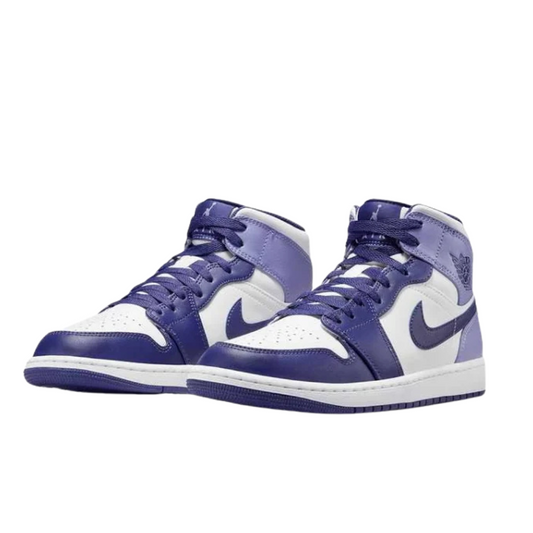 Air Jordan 1 Mid White Sky J Purple