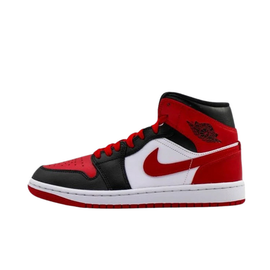 Air Jordan 1 Mid 'Black Gym Red' / Metallic red