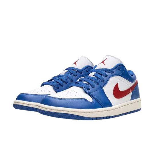 Jordan 1 Low Sport Blue Gym Red (Women's)