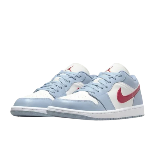 Jordan 1 Low Blue Dune Red