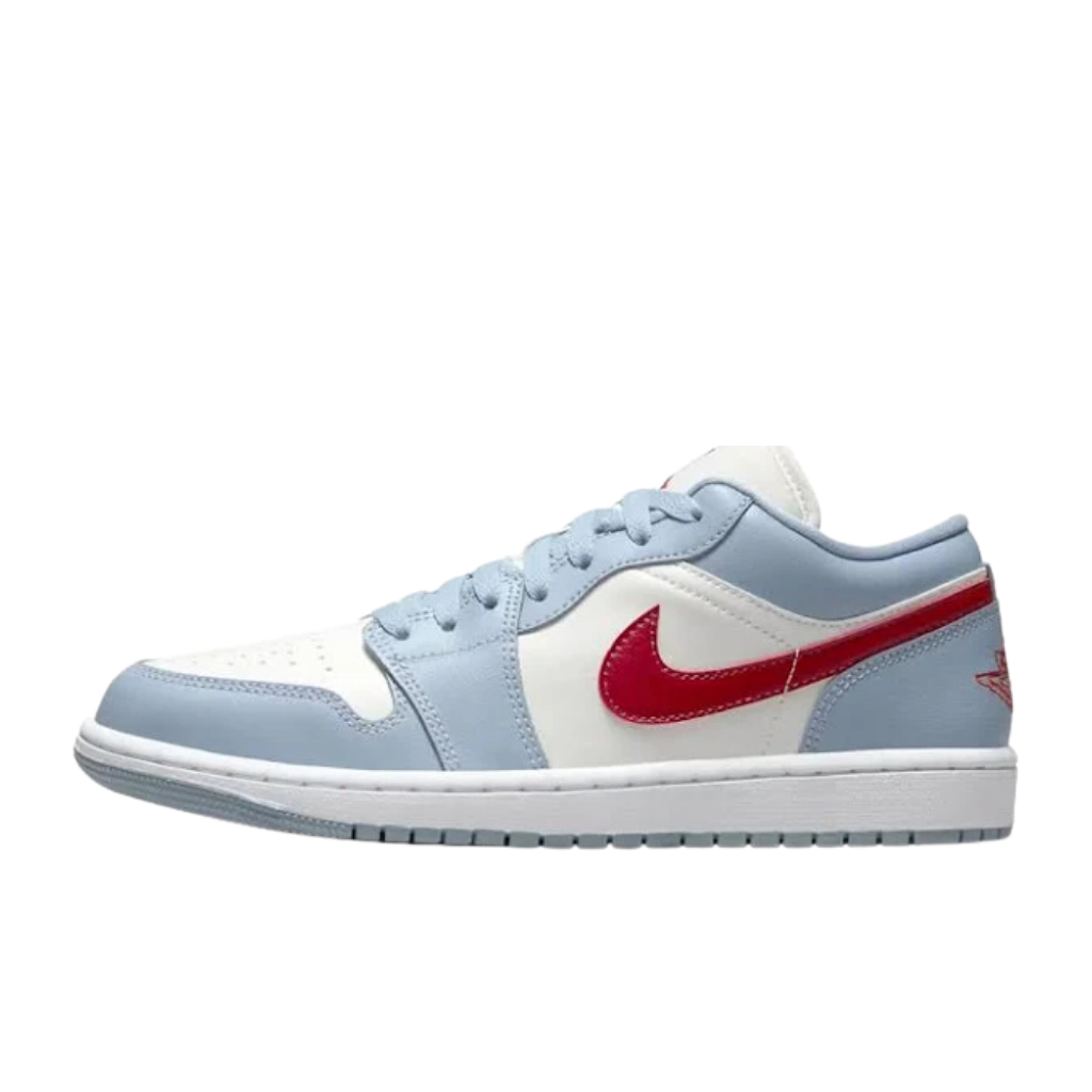 Jordan 1 Low Blue Dune Red