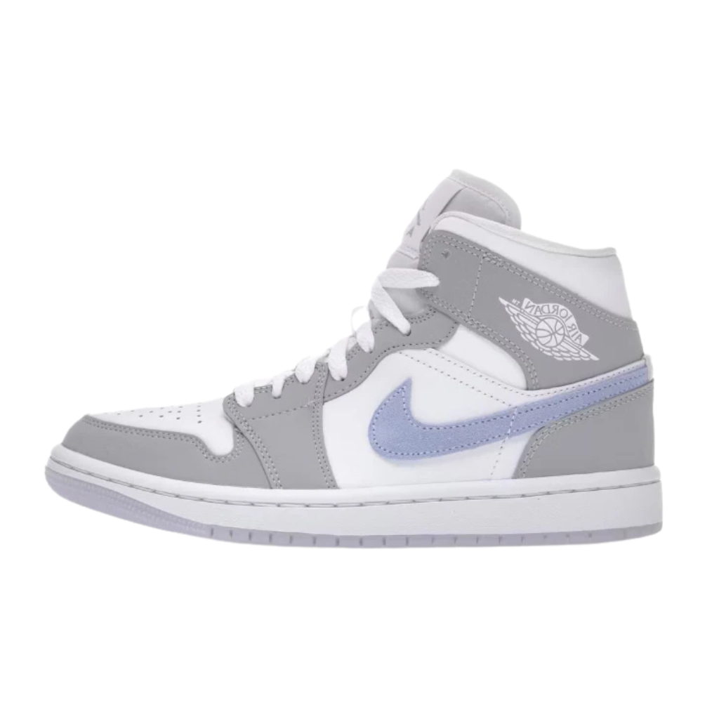 Wmns Air Jordan 1 Mid 'Wolf Grey Aluminum'