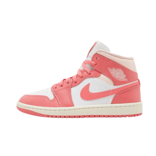 Wmns Air Jordan 1 Mid 'Strawberries and Cream'