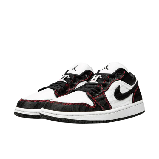 Wmns Air Jordan 1 Low SE Utility 'White Black Red'