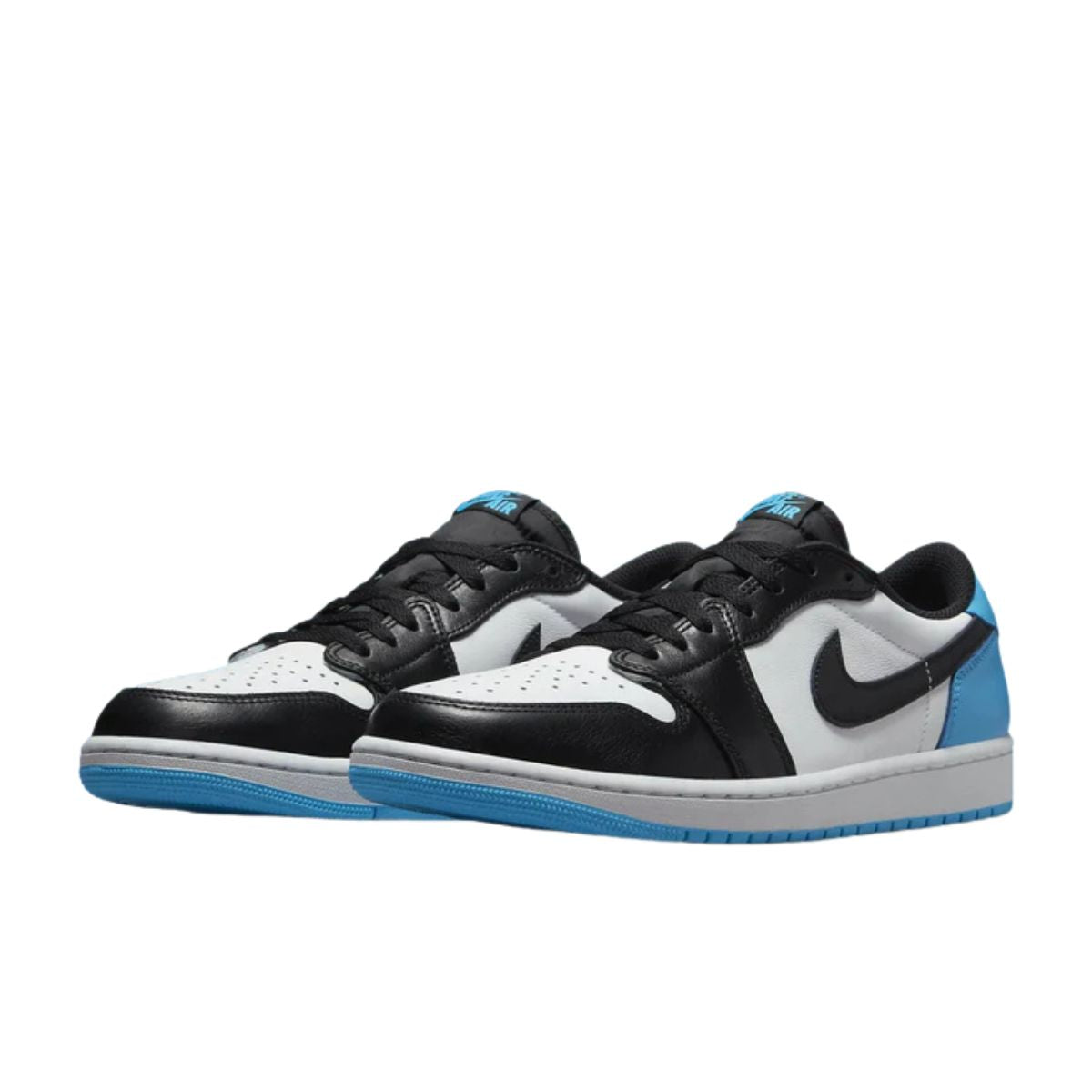 Jordan 1 Low 'Black Dark Powder Blue'