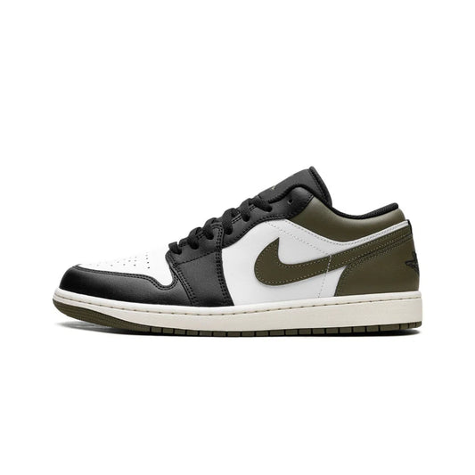 AIR JORDAN 1 LOW BLACK TOE MEDIUM OLIVE