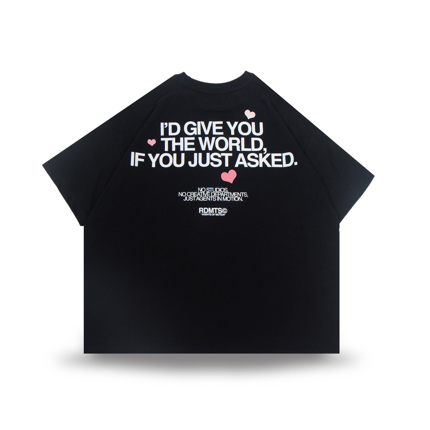 I'D Give you the World Tee Charcoal