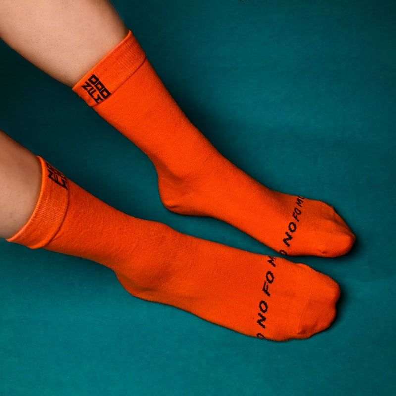 NFM ORANGE DESIGN SOCKS