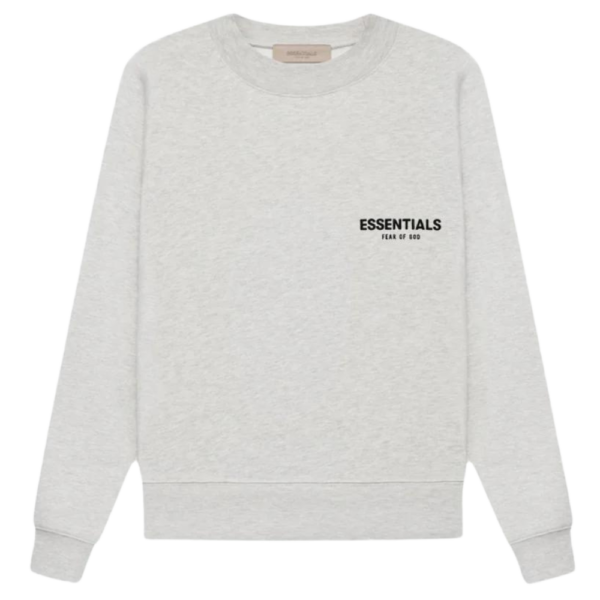 ESSENTIALS CREWNECK LONGSLEEVES LIGHT OATMEAL SS22