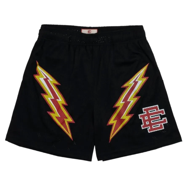 ERIC EMMANUEL SHORTS BLACK LIGHTINING