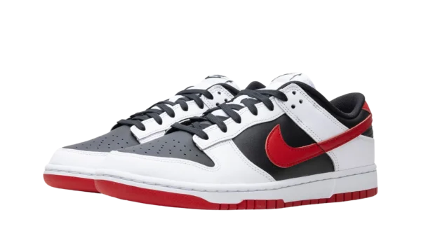 Nike Dunk Low Retro White Black University Red - Image 2