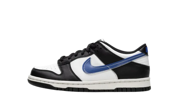 Nike Dunk Low 'Panda Blue Swoosh'