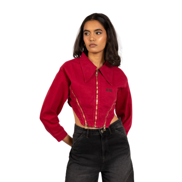 RED ZIPPER JACKET