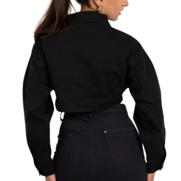 BLACK ZIPPER JACKET - Image 4