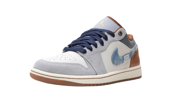 Air Jordan 1 Low SE Phantom Repaired Denim Swoosh - Image 3