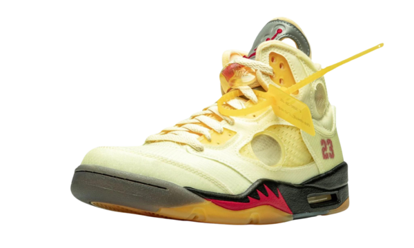 Off-White x Air Jordan 5 SP 'Sail' - Image 3