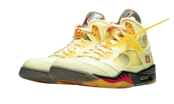 Off-White x Air Jordan 5 SP 'Sail' - Image 2