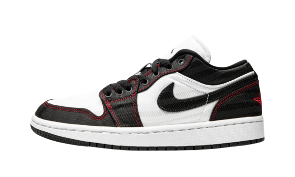 Wmns Air Jordan 1 Low SE Utility 'White Black Red'