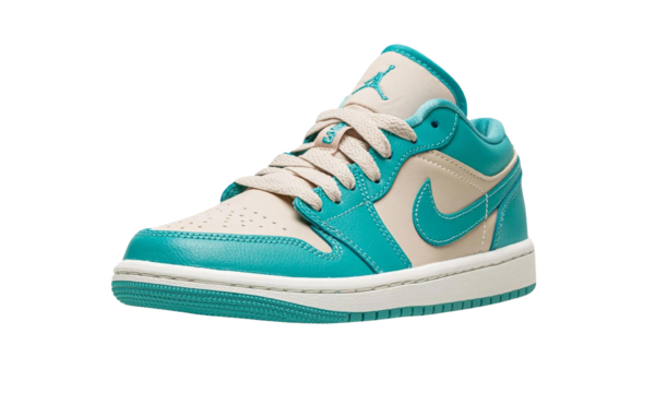 Wmns Air Jordan 1 Low 'Tropical Teal Sandy Beige' - Image 4