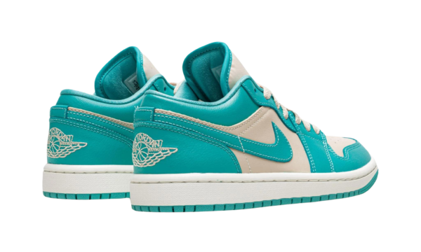 Wmns Air Jordan 1 Low 'Tropical Teal Sandy Beige' - Image 3