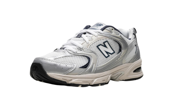 New Balance 530 White Silver Navy - Image 4