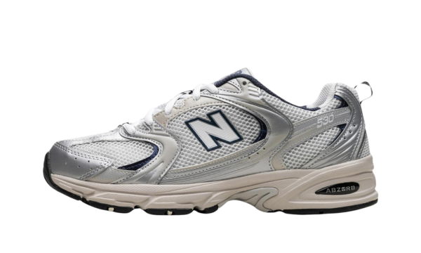 New Balance 530 White Silver Navy