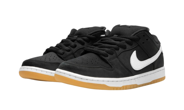 SB Dunk Low Black/Gum sole - Image 2