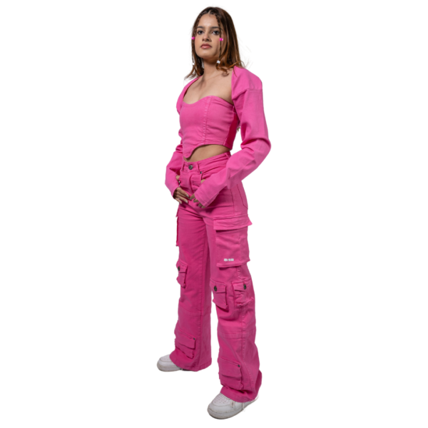 Pink Cargo Pants - Image 2