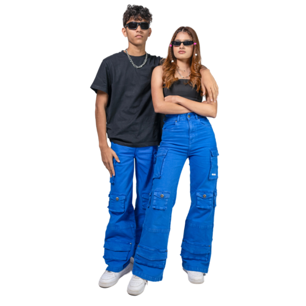 Electric Blue Cargo Pants