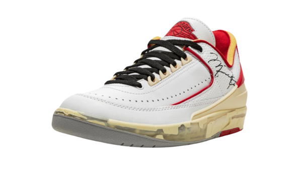 Off-White x Air Jordan 2 Retro Low SP 'White Varsity Red' - Image 4