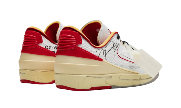 Off-White x Air Jordan 2 Retro Low SP 'White Varsity Red' - Image 3