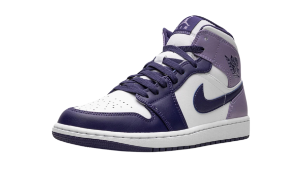 Air Jordan 1 Mid White Sky J Purple - Image 4