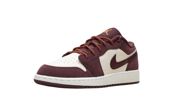 Jordan 1 Low Night Maroon (GS) - Image 3