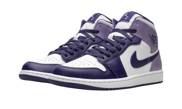 Air Jordan 1 Mid White Sky J Purple - Image 2