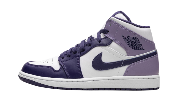 Air Jordan 1 Mid White Sky J Purple