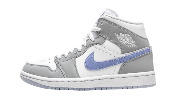 Wmns Air Jordan 1 Mid 'Wolf Grey Aluminum'