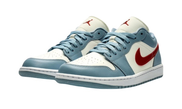 Jordan 1 Low Blue Dune Red - Image 2