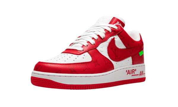 Louis Vuitton Nike Air Force 1 Low By Virgil Abloh White Comet Red - Image 5