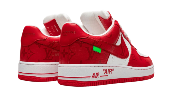 Louis Vuitton Nike Air Force 1 Low By Virgil Abloh White Comet Red - Image 2