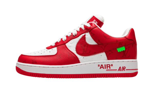 Louis Vuitton Nike Air Force 1 Low By Virgil Abloh White Comet Red