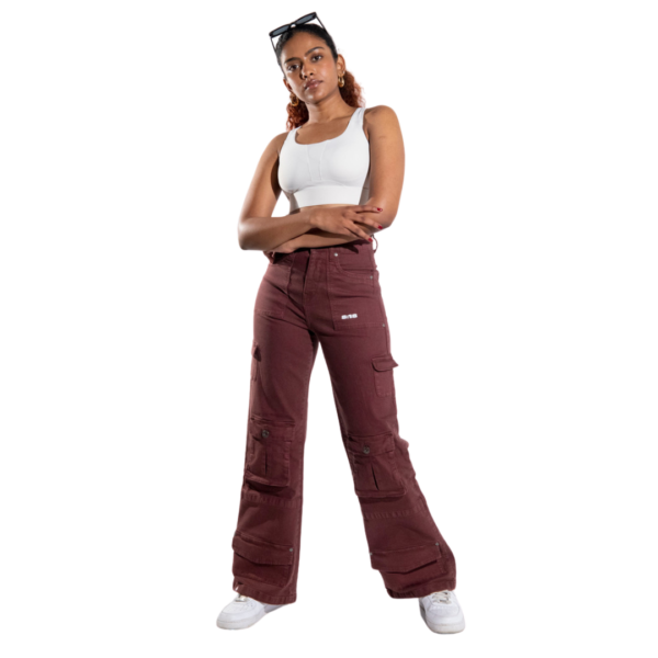 Brown Cargo Pants - Image 2