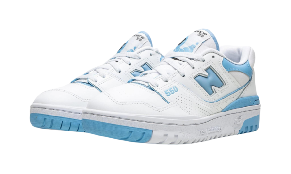 New Balance 550 White Blue Haze Rain Cloud - Image 2