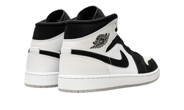 Air Jordan 1 Mid SE 'Black and White' - Diamond Shorts - Image 3