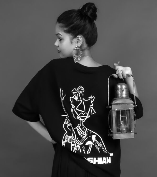 Mrs. Taboshian Smoking Saree T-Shirt - Image 3